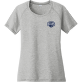 Montclair Blues Ladies PosiCharge Tri-Blend Wicking Scoop Neck Raglan Tee