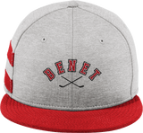 Benet Hockey New Era Shadow Heather Striped Flat Bill Snapback Cap