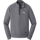 Mid-State Mustangs New Era Tri-Blend Fleece 1/4-Zip Pullover
